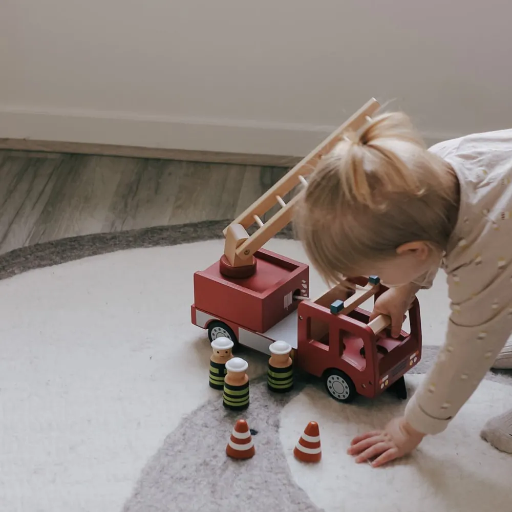 Enfant Les Raffineurs Camion de pompiers en bois