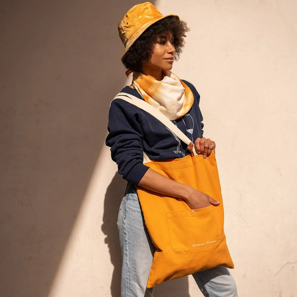 Femme Les Raffineurs Tote bag coloré en coton organique