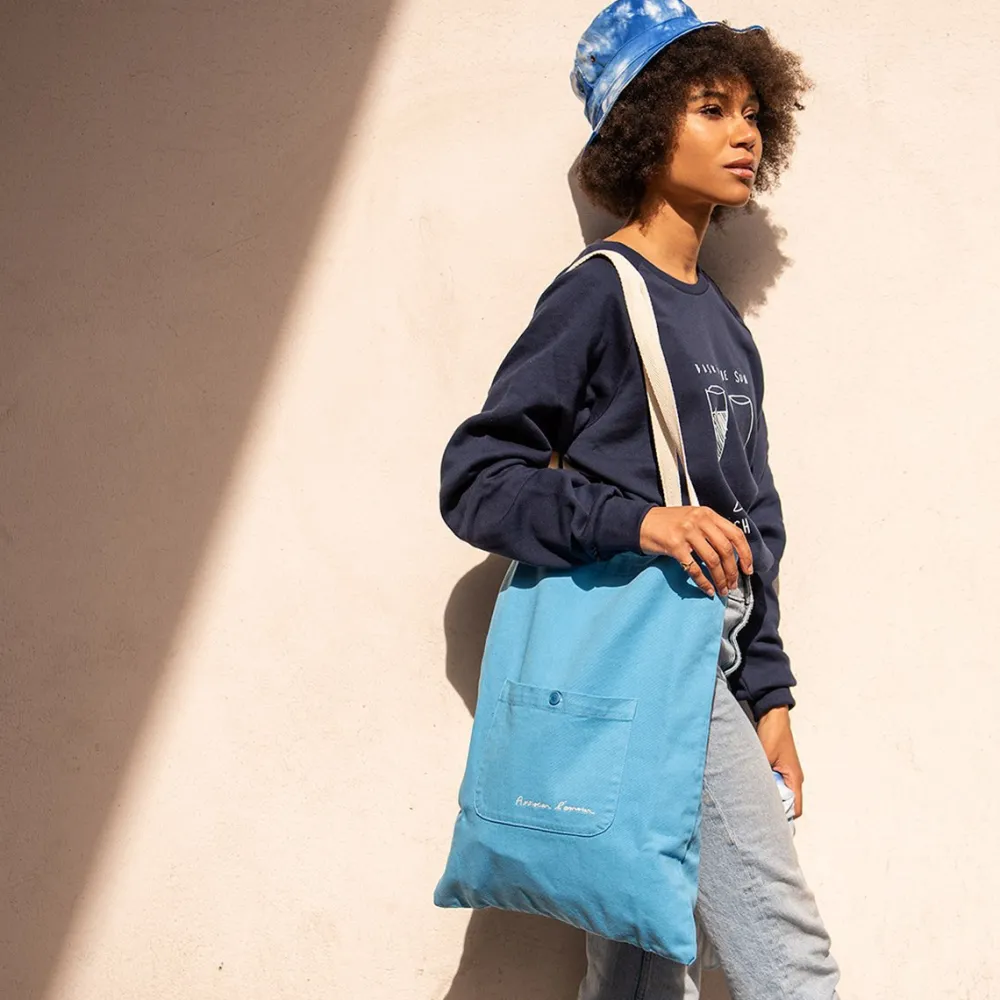 Femme Les Raffineurs Tote bag coloré en coton organique