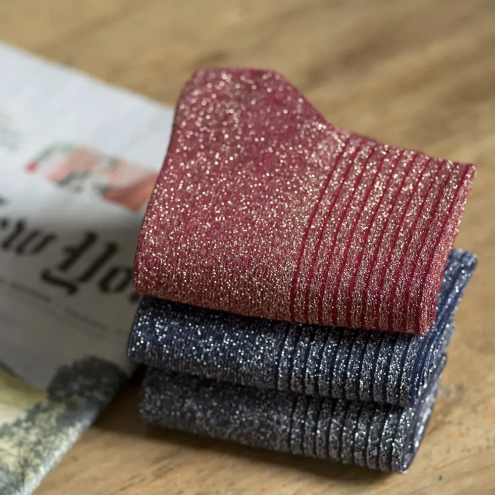 Femme Les Raffineurs Trio de chaussettes à paillettes