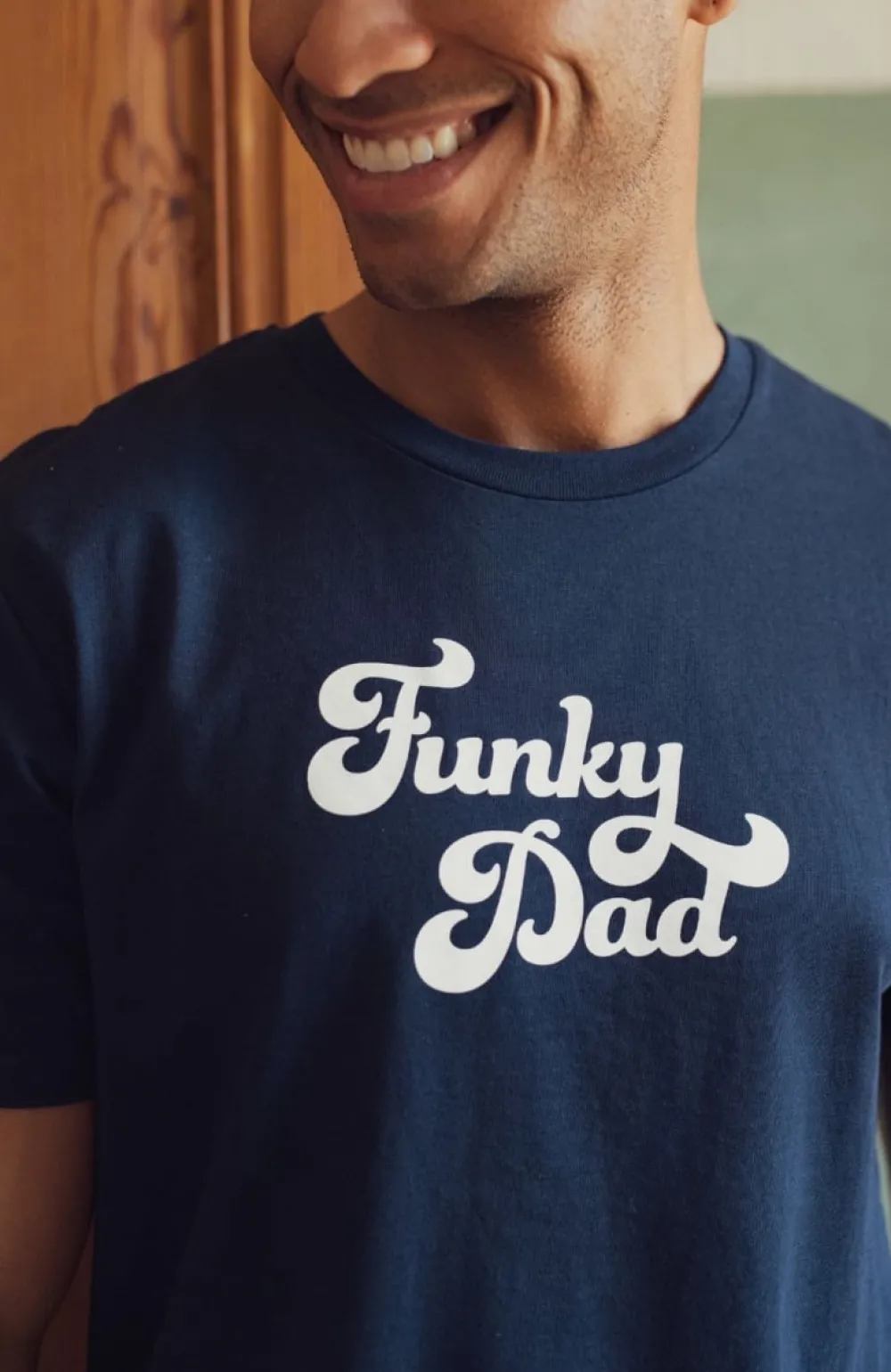 Homme Les Raffineurs T-shirt Funky Dad - Navy