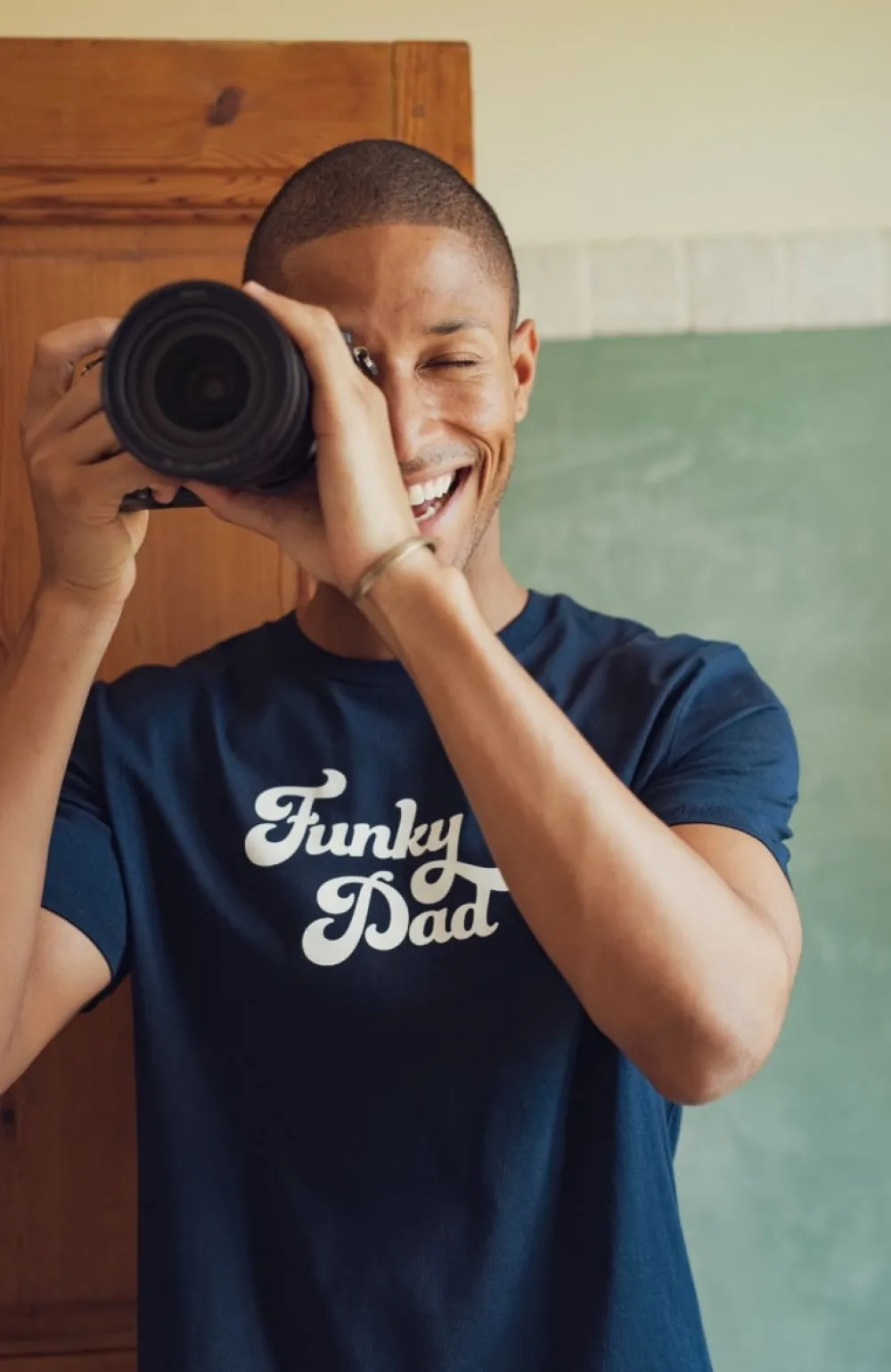 Homme Les Raffineurs T-shirt Funky Dad - Navy