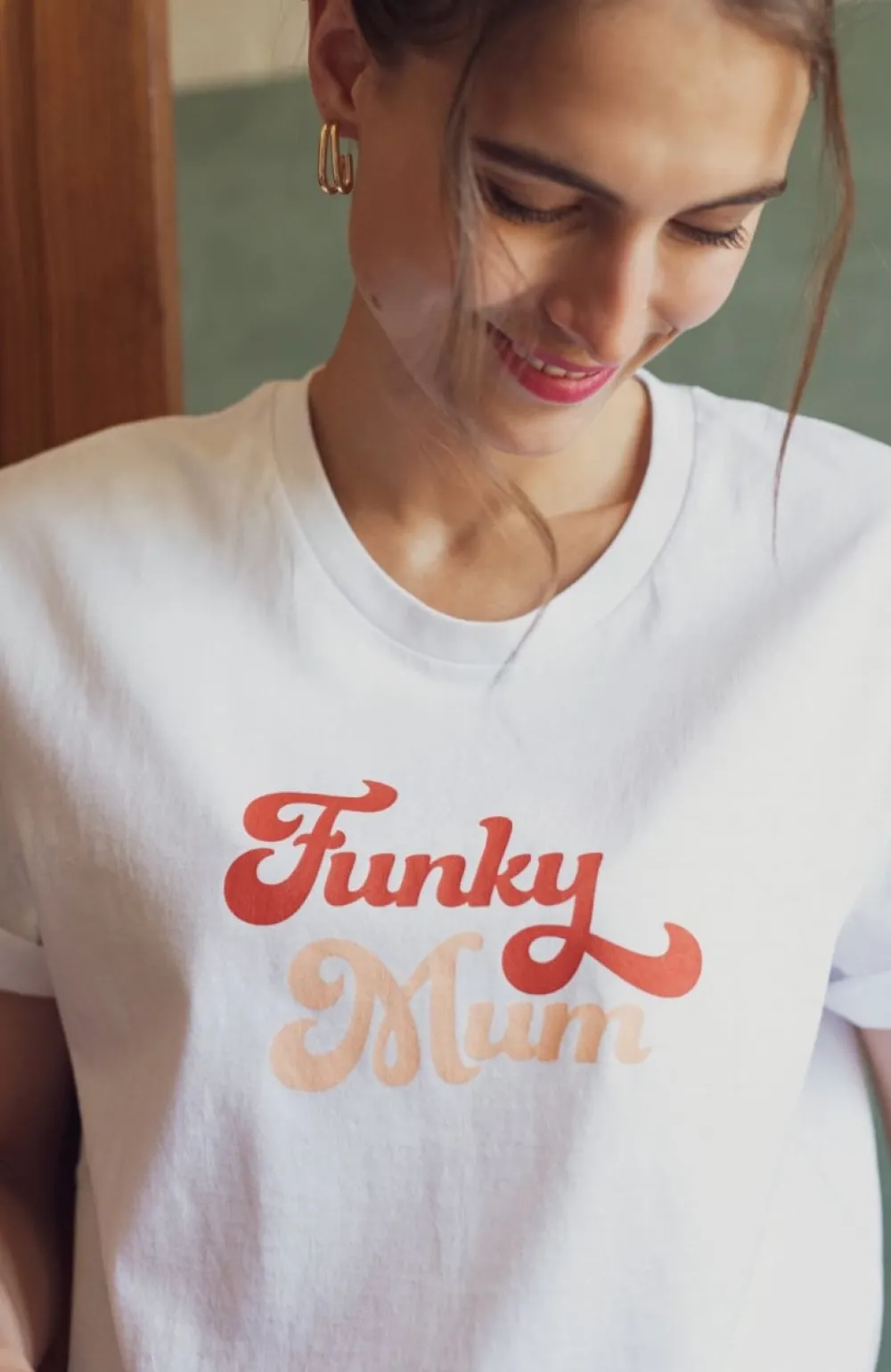 Femme Les Raffineurs T-shirt Funky Mum - Blanc